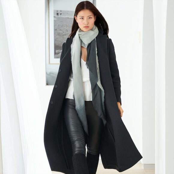 Scarve Cushnie Carly Ombre Print Scarf/Cover Up/Top - Picture 6 of 11